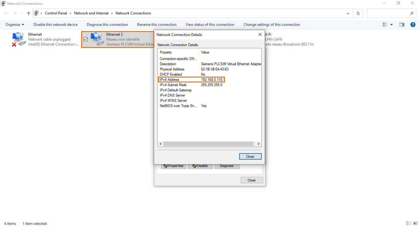 Figure 1.4 - PLC Data over MQTT Broker Mosquitto Node-Red | Virtual adapter IP address