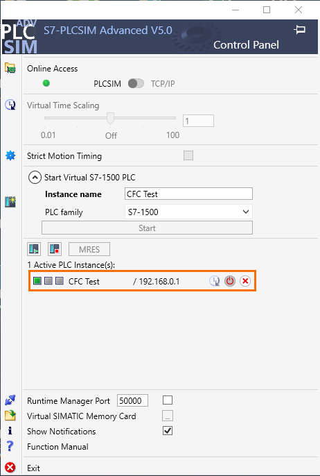 Figure 1.24: Control Flow Chart PLC programming in TIA Portal | Creating a simulation instance