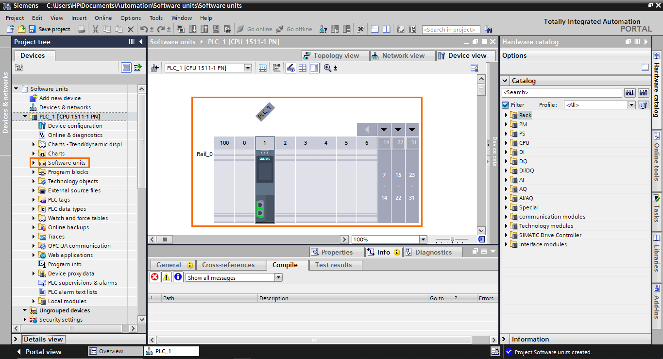 An introduction to siemens tia portal s software units
