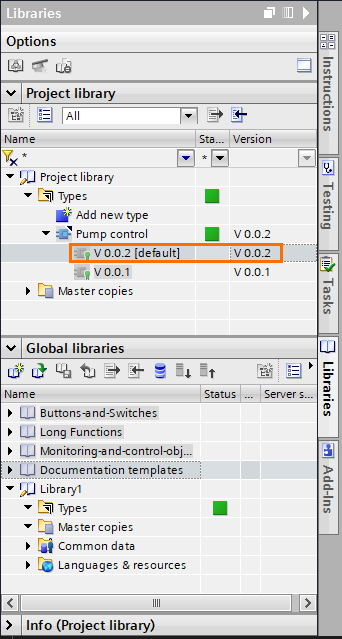 Working with Libraries in Siemens TIA Portal - PLC Programming