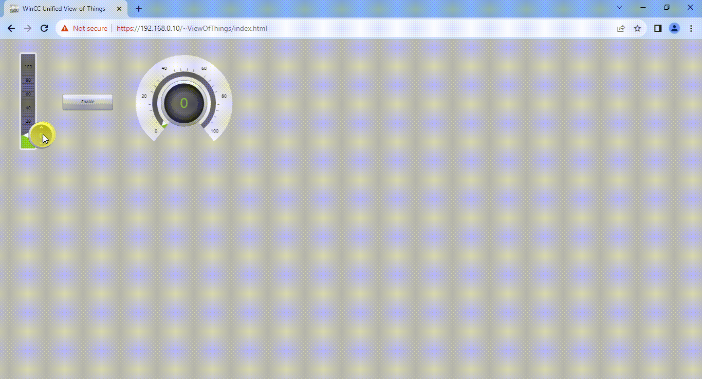 Figure 1.36 - TIA Portal View of Things | VOT application test