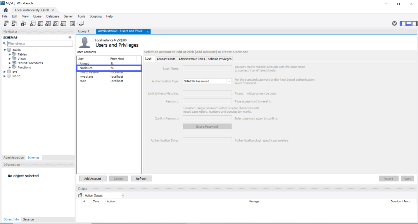 Figure 4.9 - Siemens TIA Portal PLC MySQL Google Sheets Data | MySQL Server New User