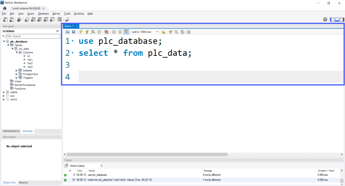 Storing PLC Data in a Database and Excel Sheets Using Node-RED