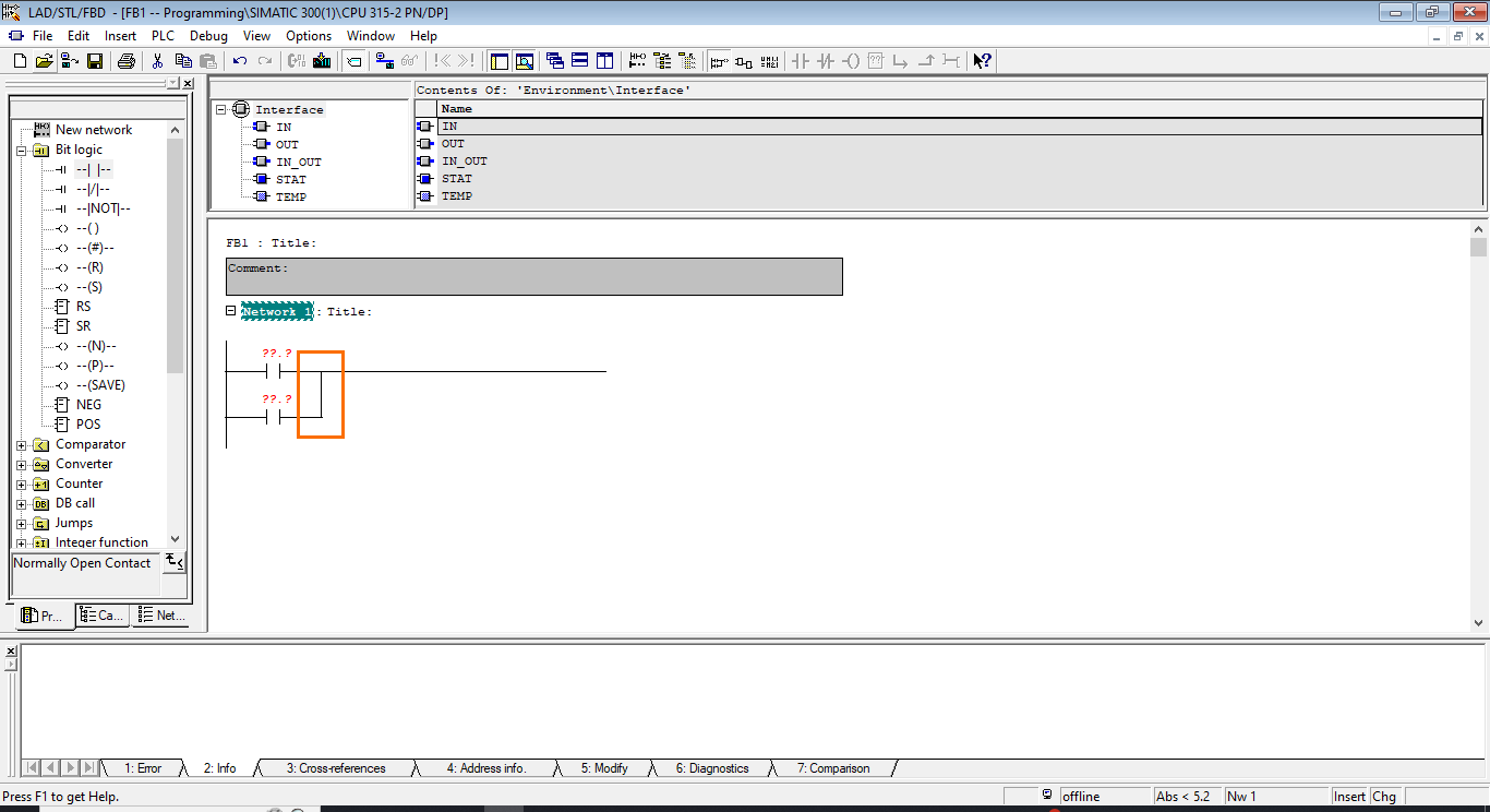 Figure 2.8 - Siemens SIMATIC Manager STEP7 PLC Programming | The Branch is Closed