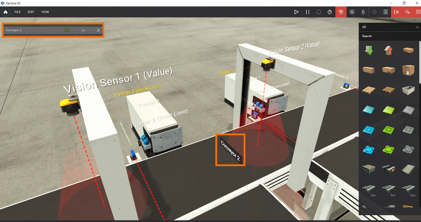 Figure 1.3 – Basic Siemens TIA Portal & Factory IO project | Factory IO Rename inputs/outputs