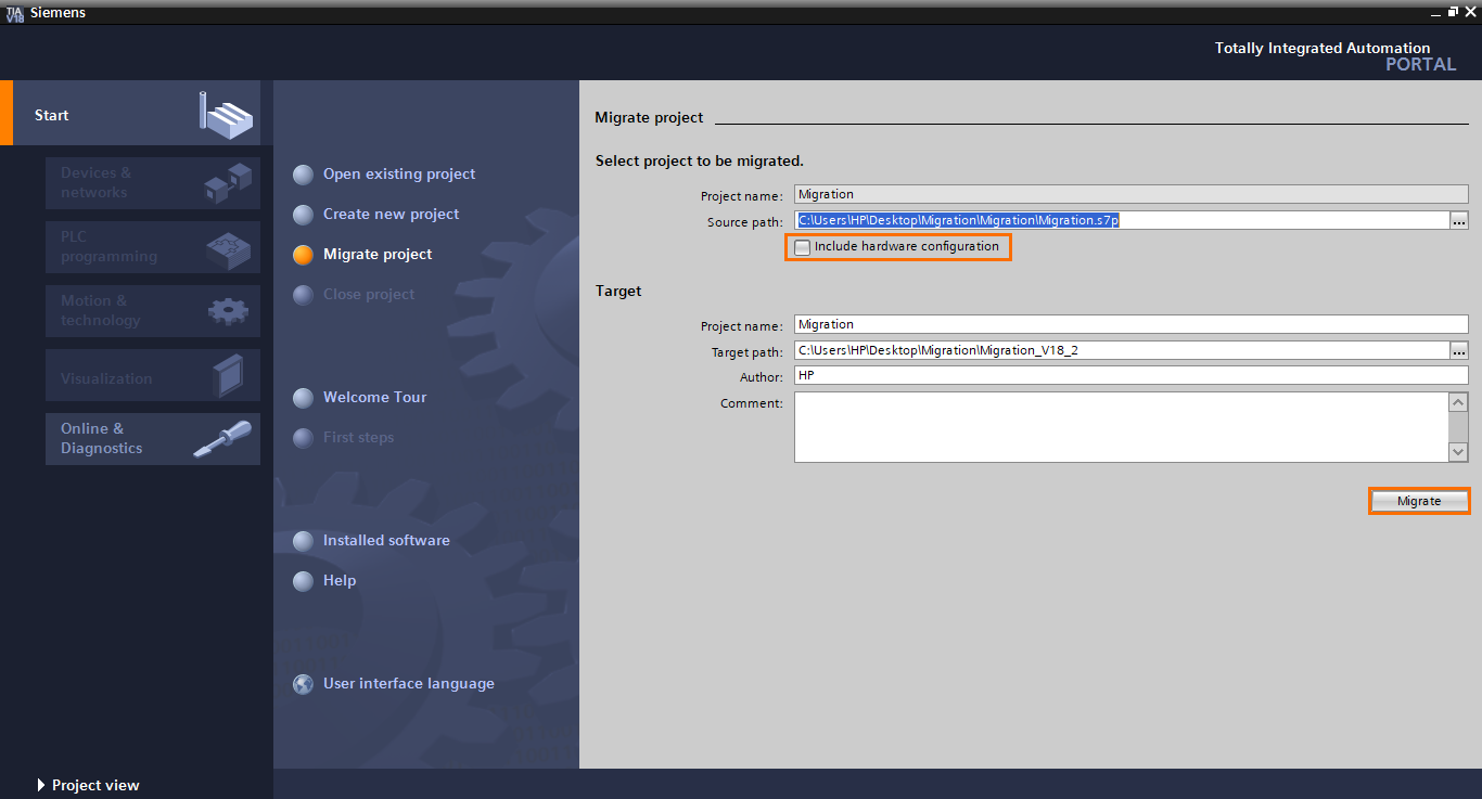 Siemens S7-300 to S7-1500 PLC migration using SIMATIC Manager and TIA ...