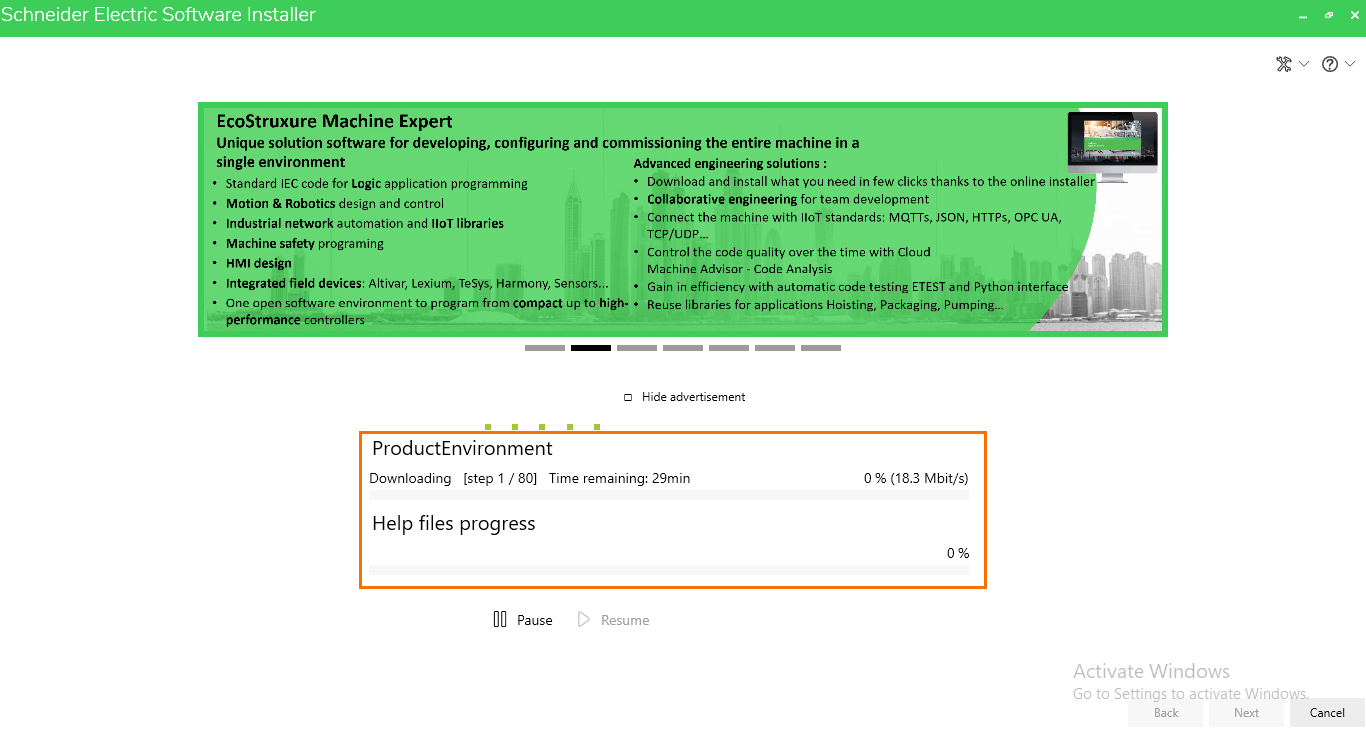 Figure 4.2: Download/Install process.