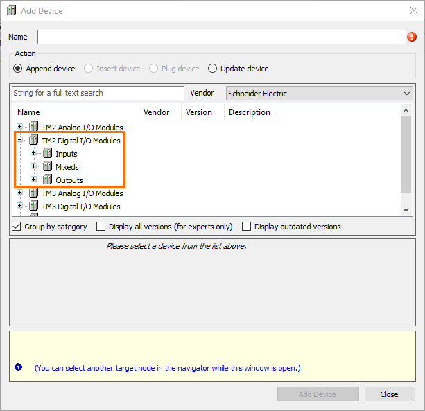 Figure 2.6: Modules types.