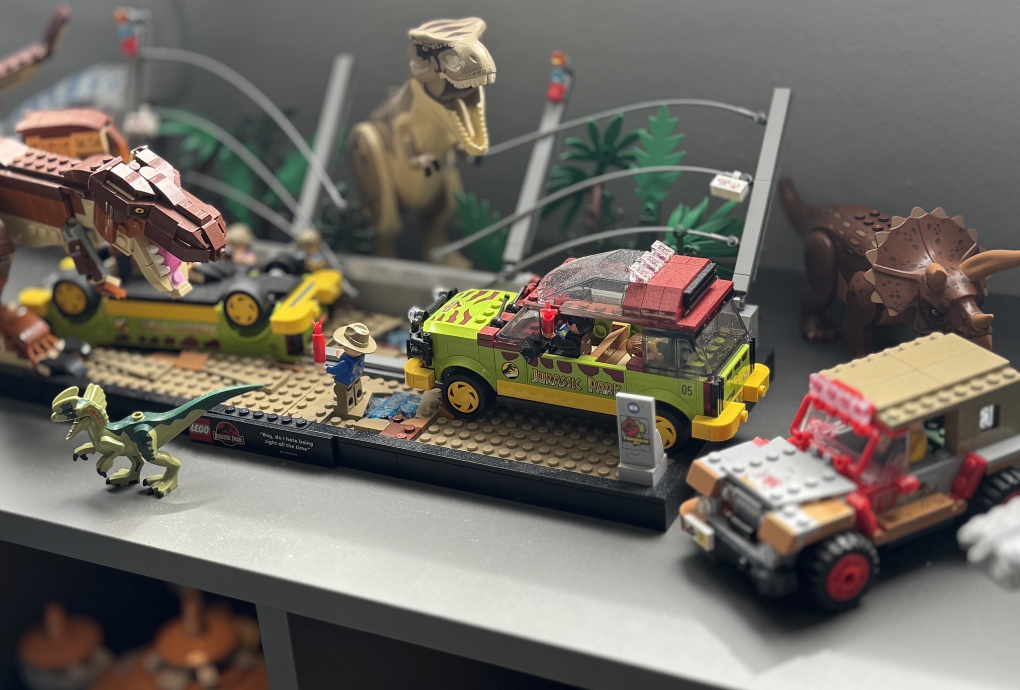 I love all the latests Jurassic Park Lego sets.