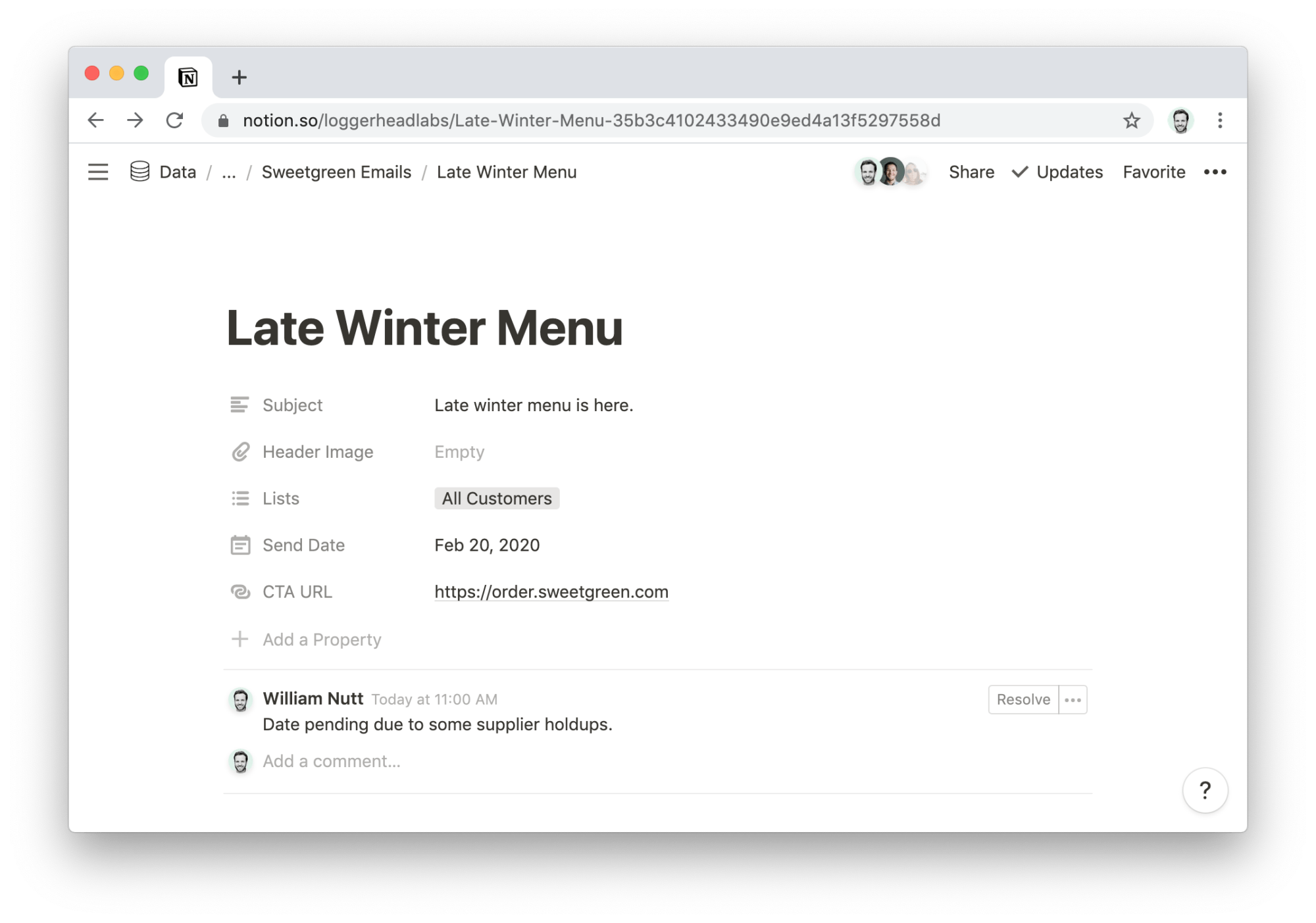 Notion Page Discussion