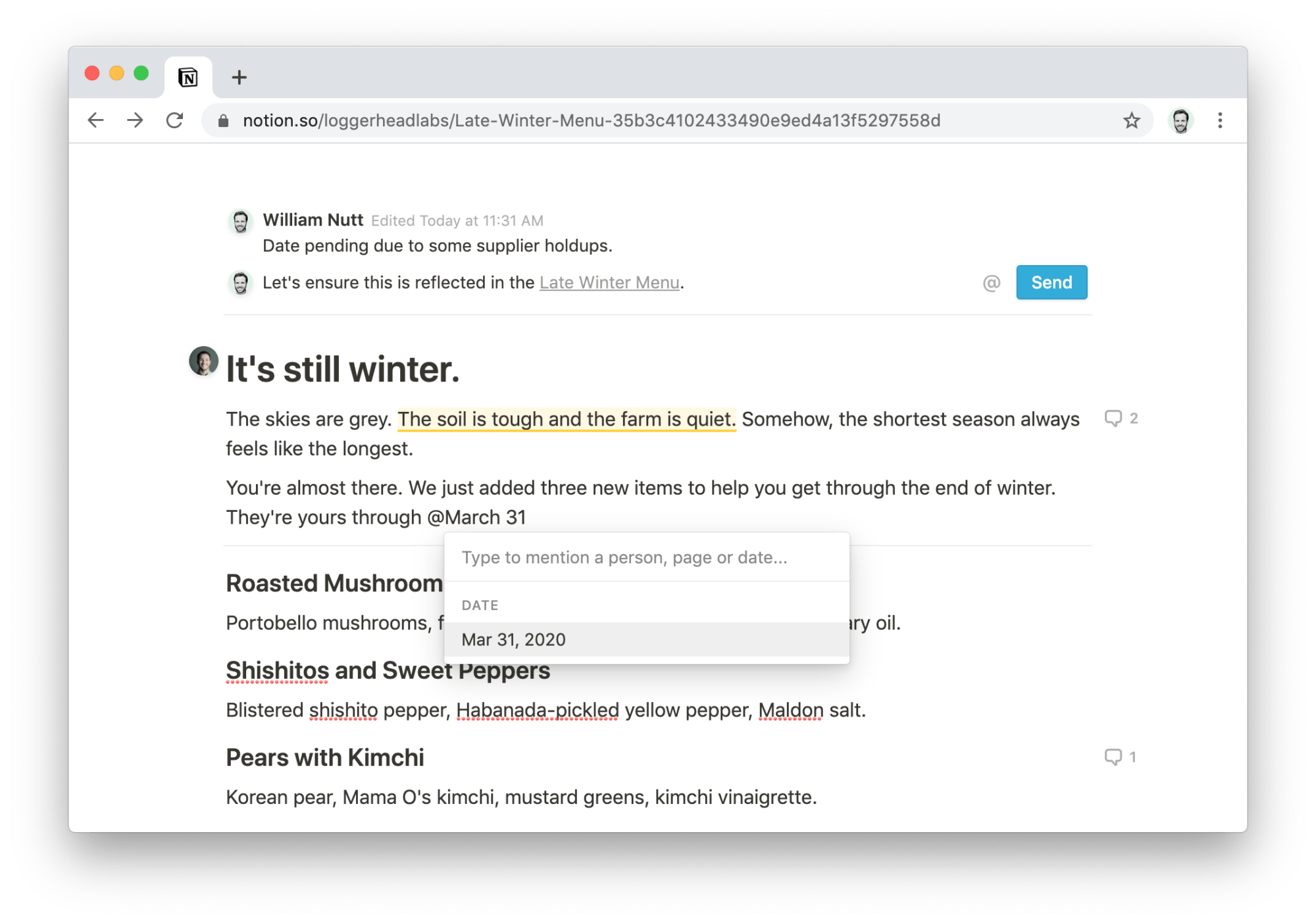 Reference Dates in Notion