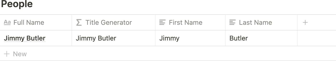 Notion People Database