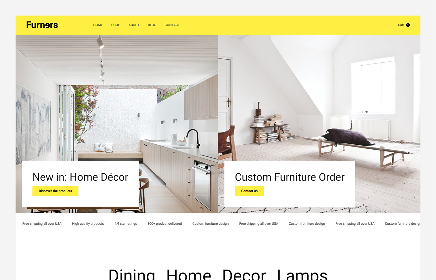 furniture store webflow template