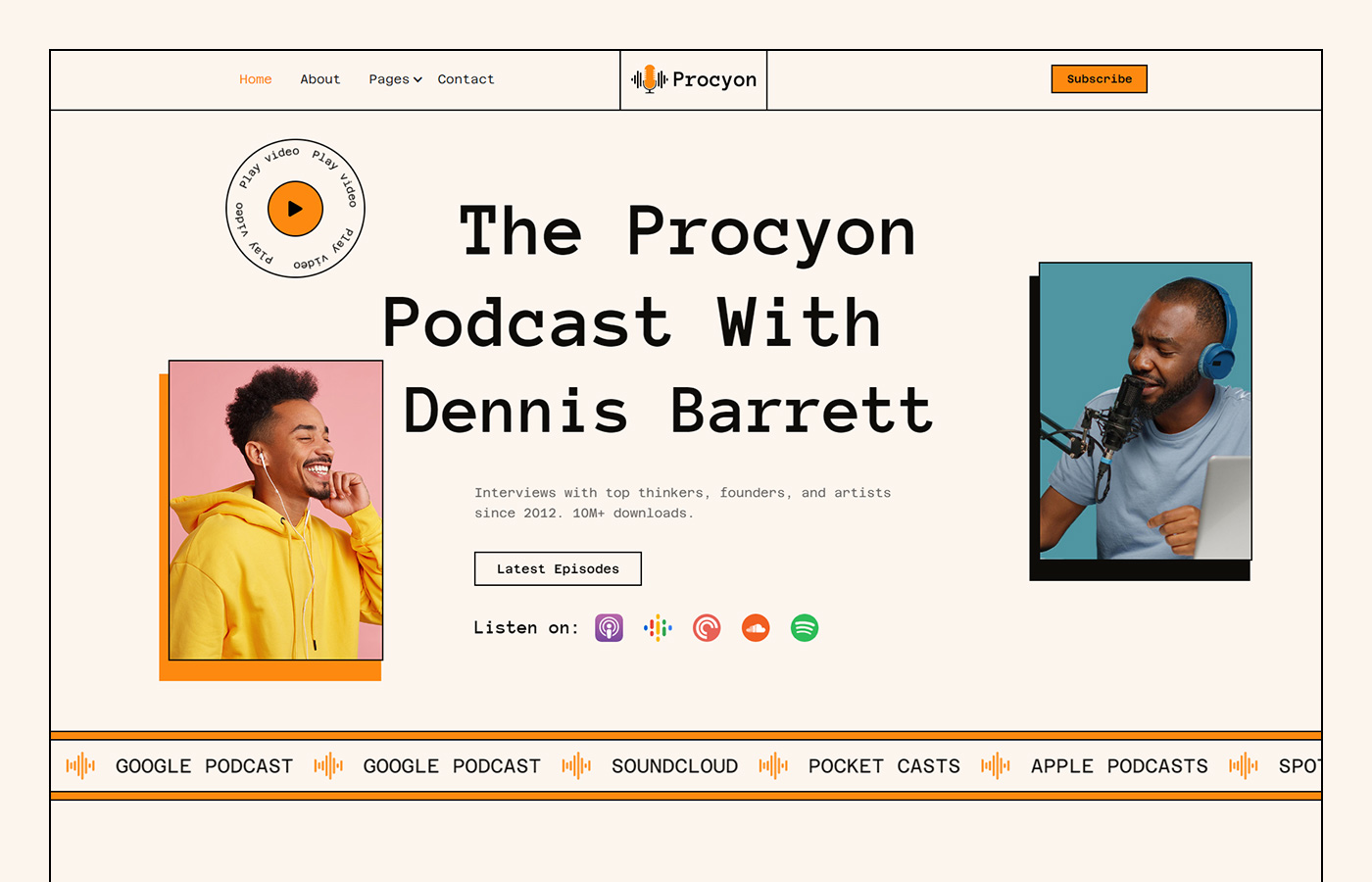 Podcasts Webflow Website Template