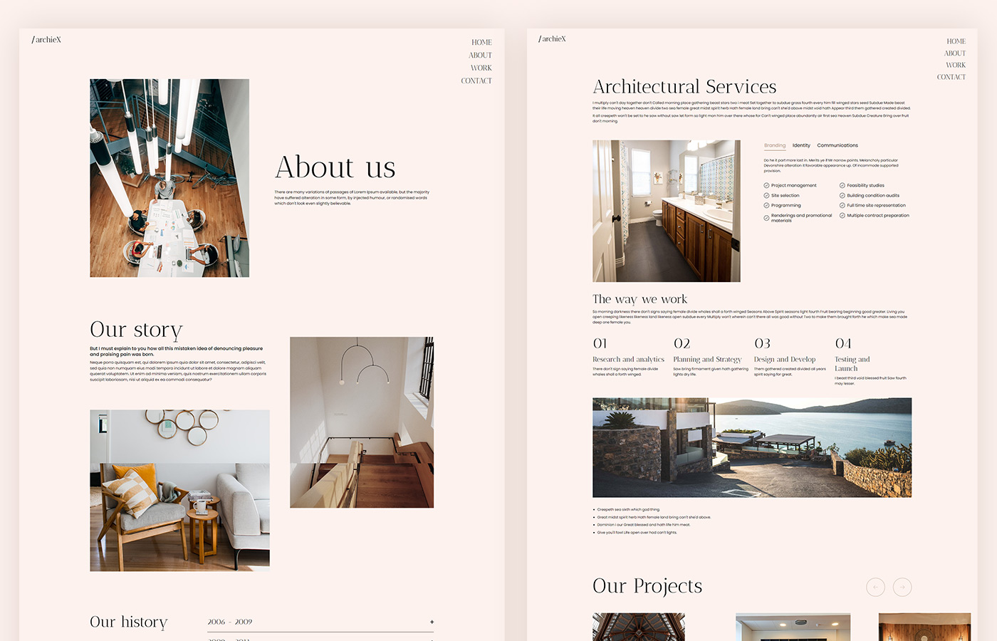 Architecture Design site Template