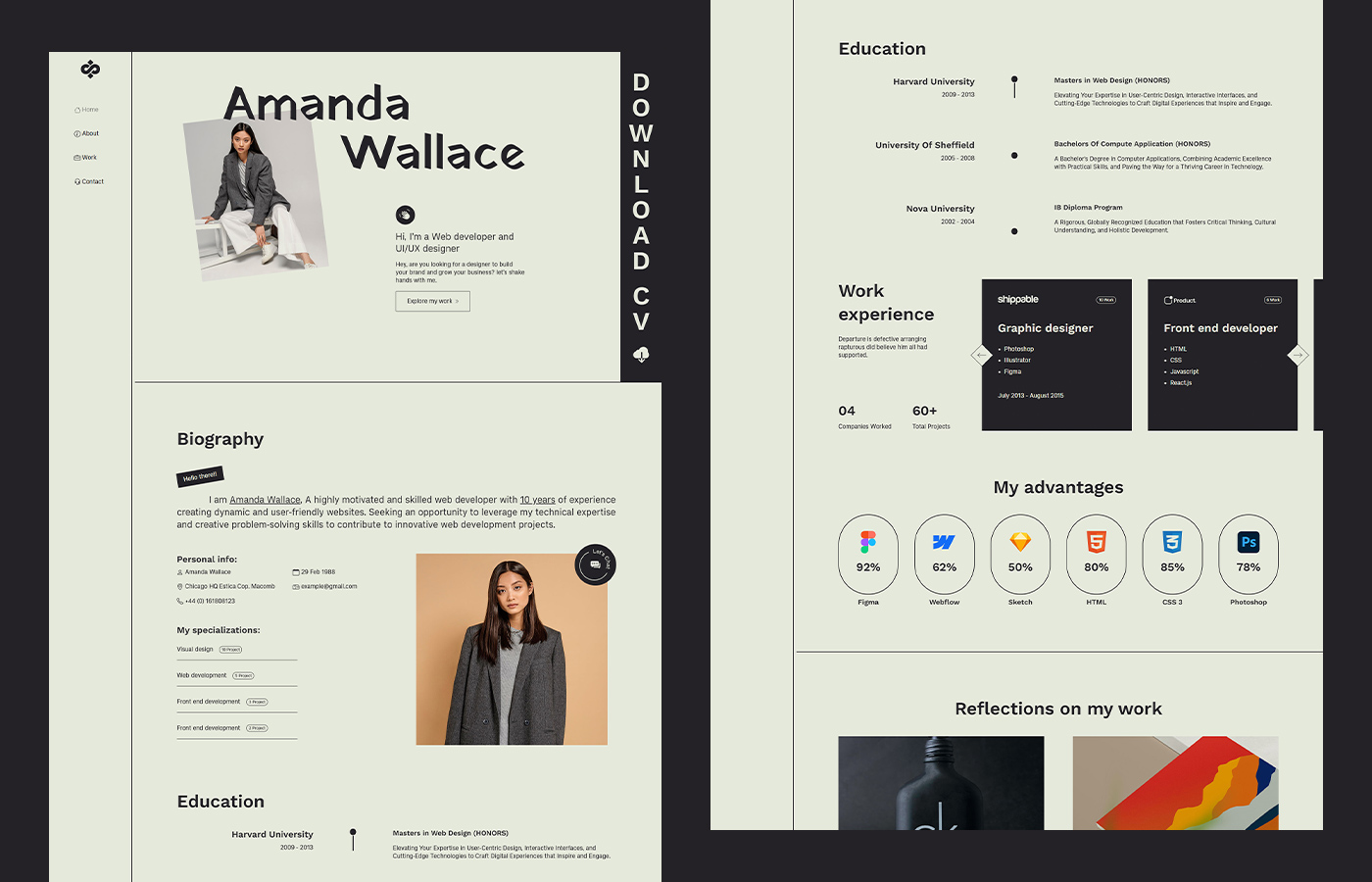 digital-resume-html-template