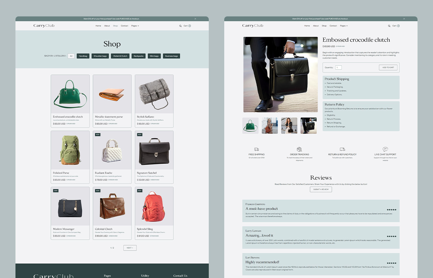 Accessories Webflow eCommerce Template