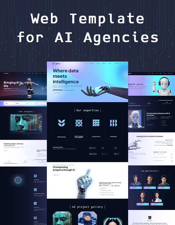 ai agency webflow template