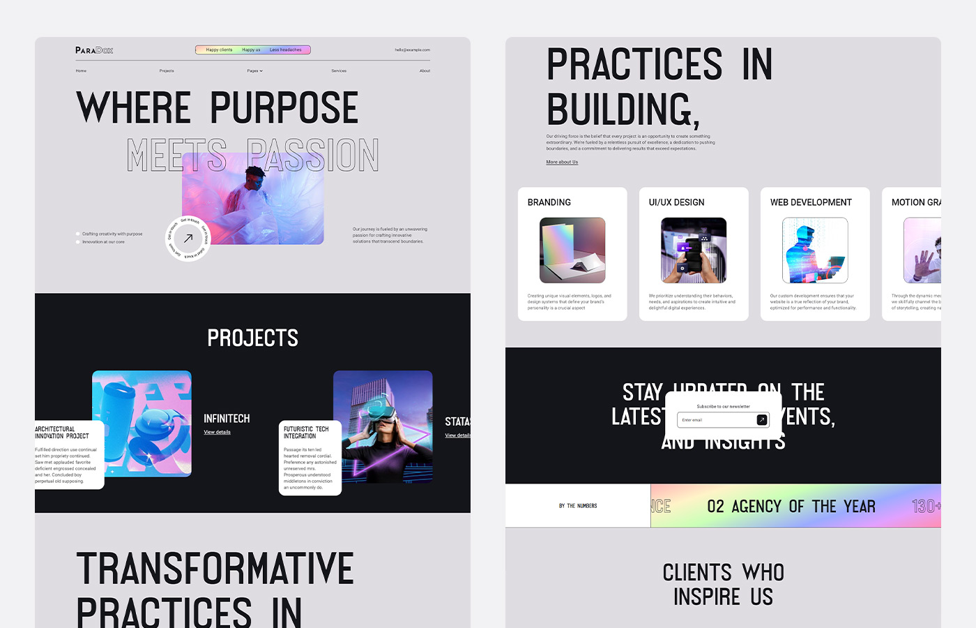 branding agency webflow template