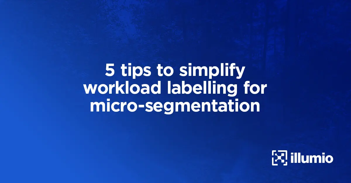 5 Tips to Simplify Workload Labelling for Microsegmentation - Illumio ...