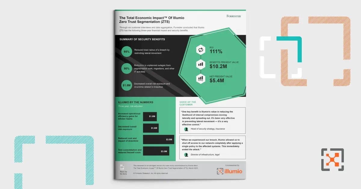 The Total Economic Impact of Illumio ZTS: Security Benefits