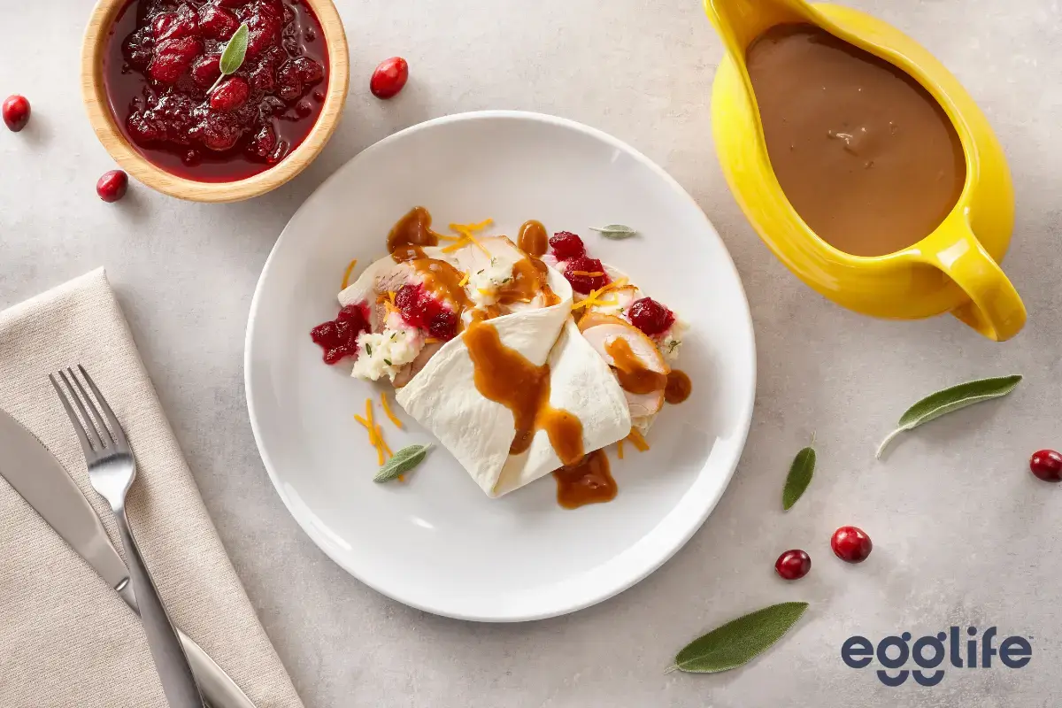 Egglife thanksgiving leftover wrap