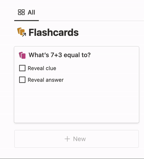 How to create flashcards in Notion