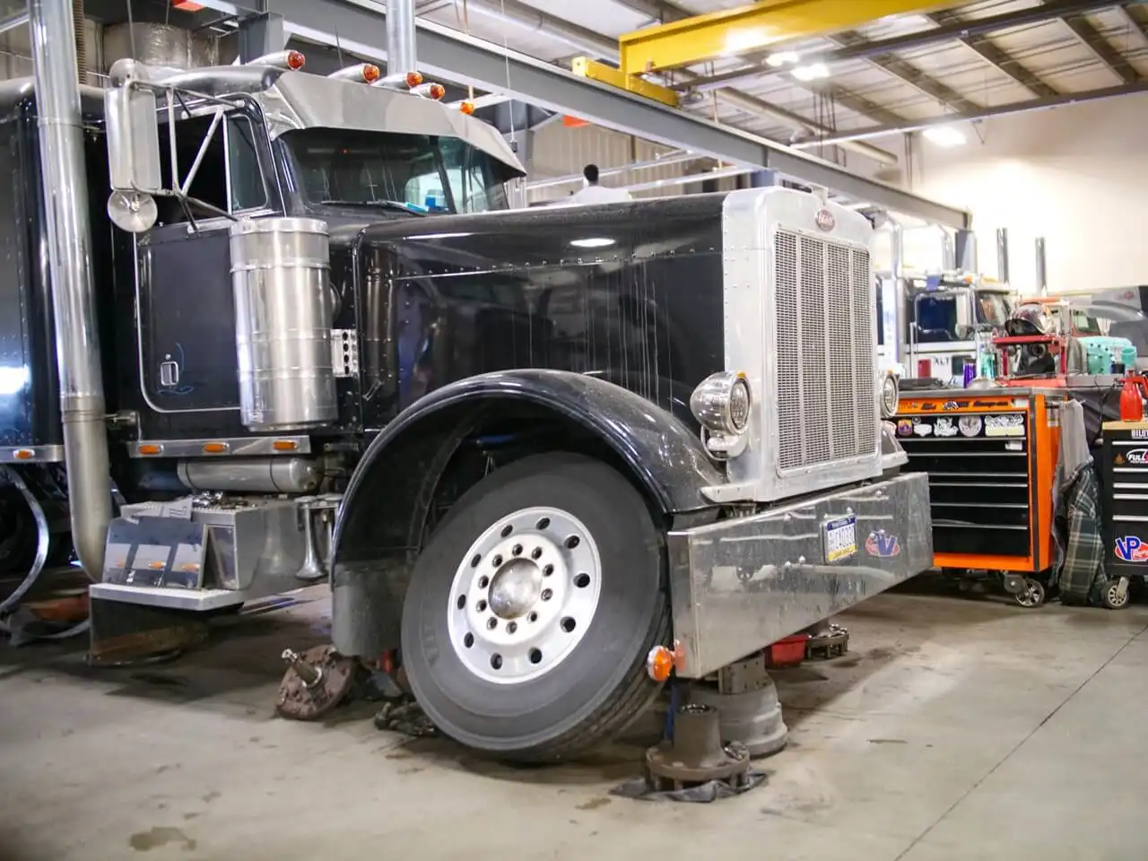 Truck repair in repair shop