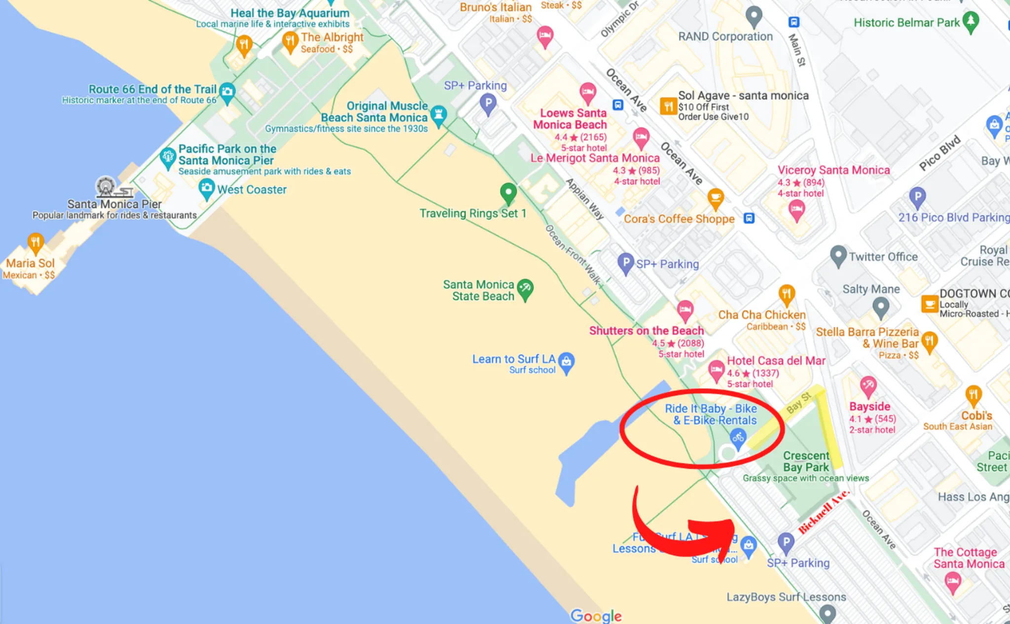 Ride It Baby Bike & EBike Rentals in Santa Monica