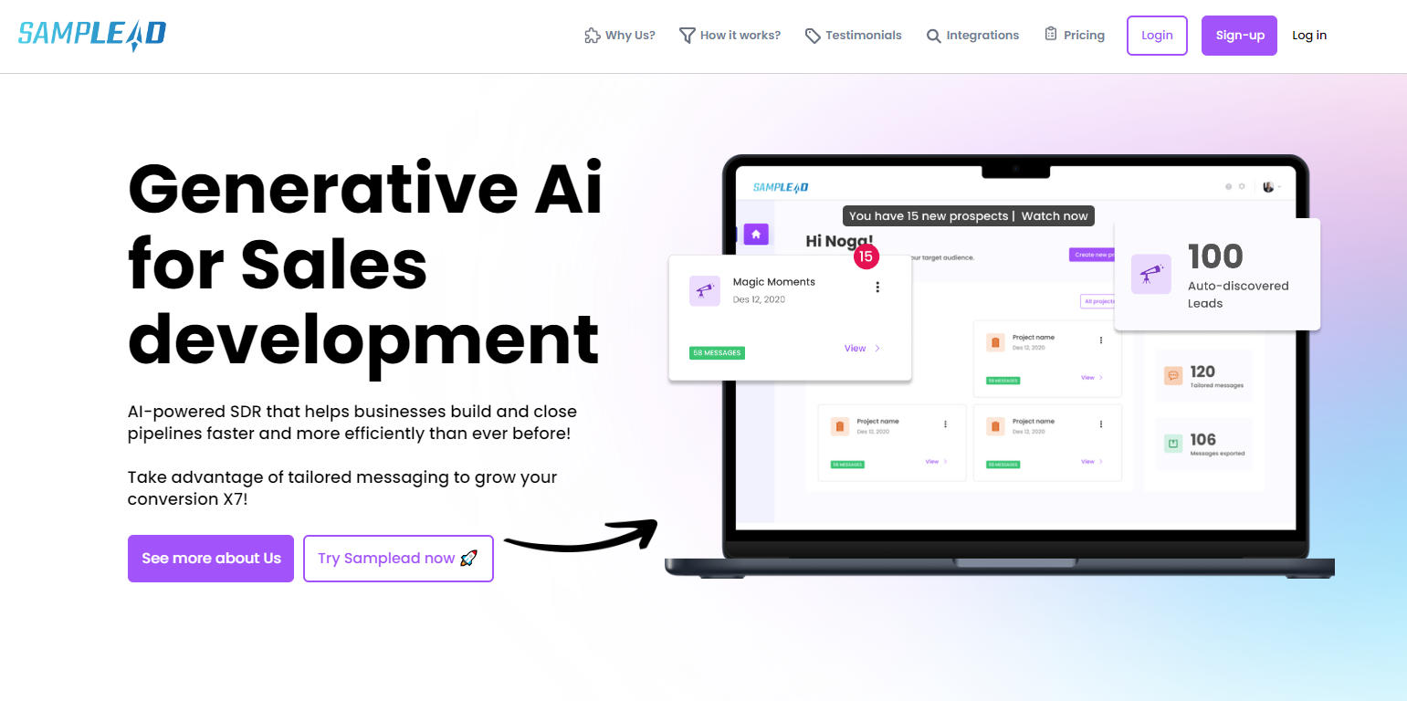 Samplead - Generative Ai for Sales development