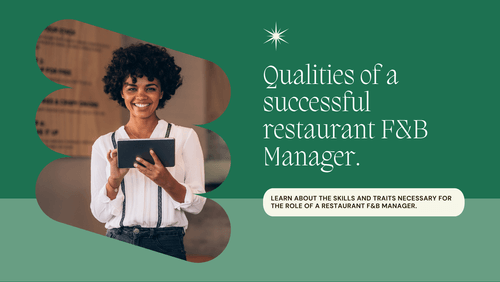 What are qualities of a restaurant fnb manager