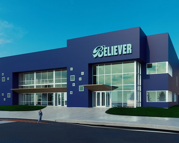 rendering of Believer headquarters in North Carolina