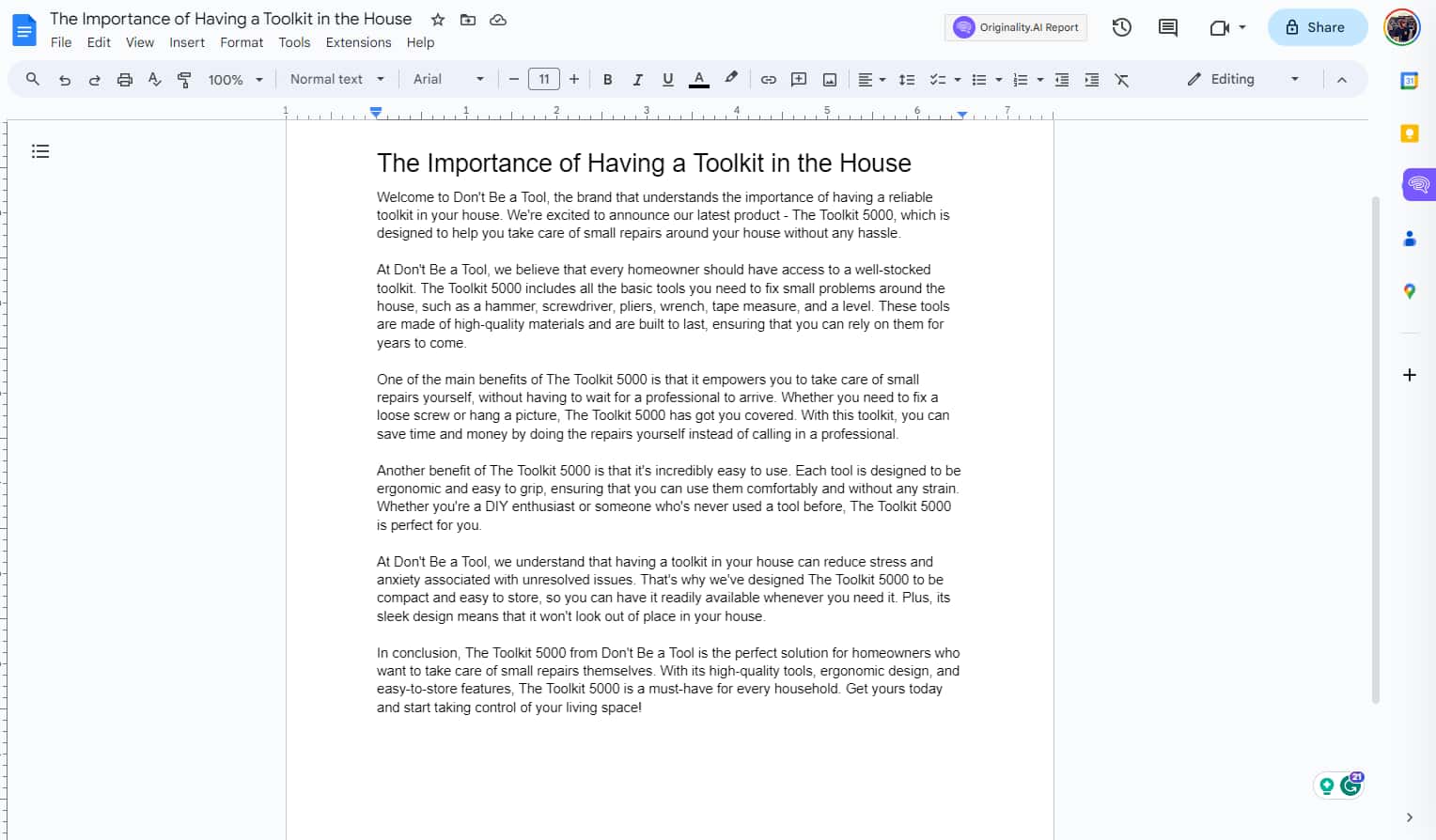 Grammarly AI for grammar correction and writing assistance