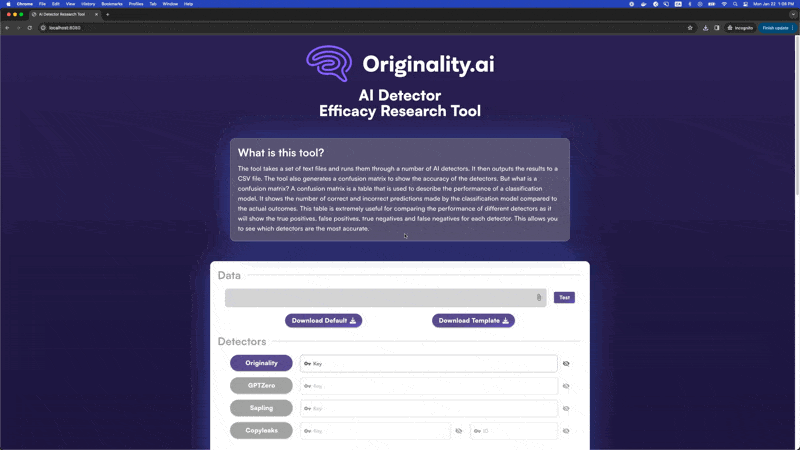 Upload a dataset