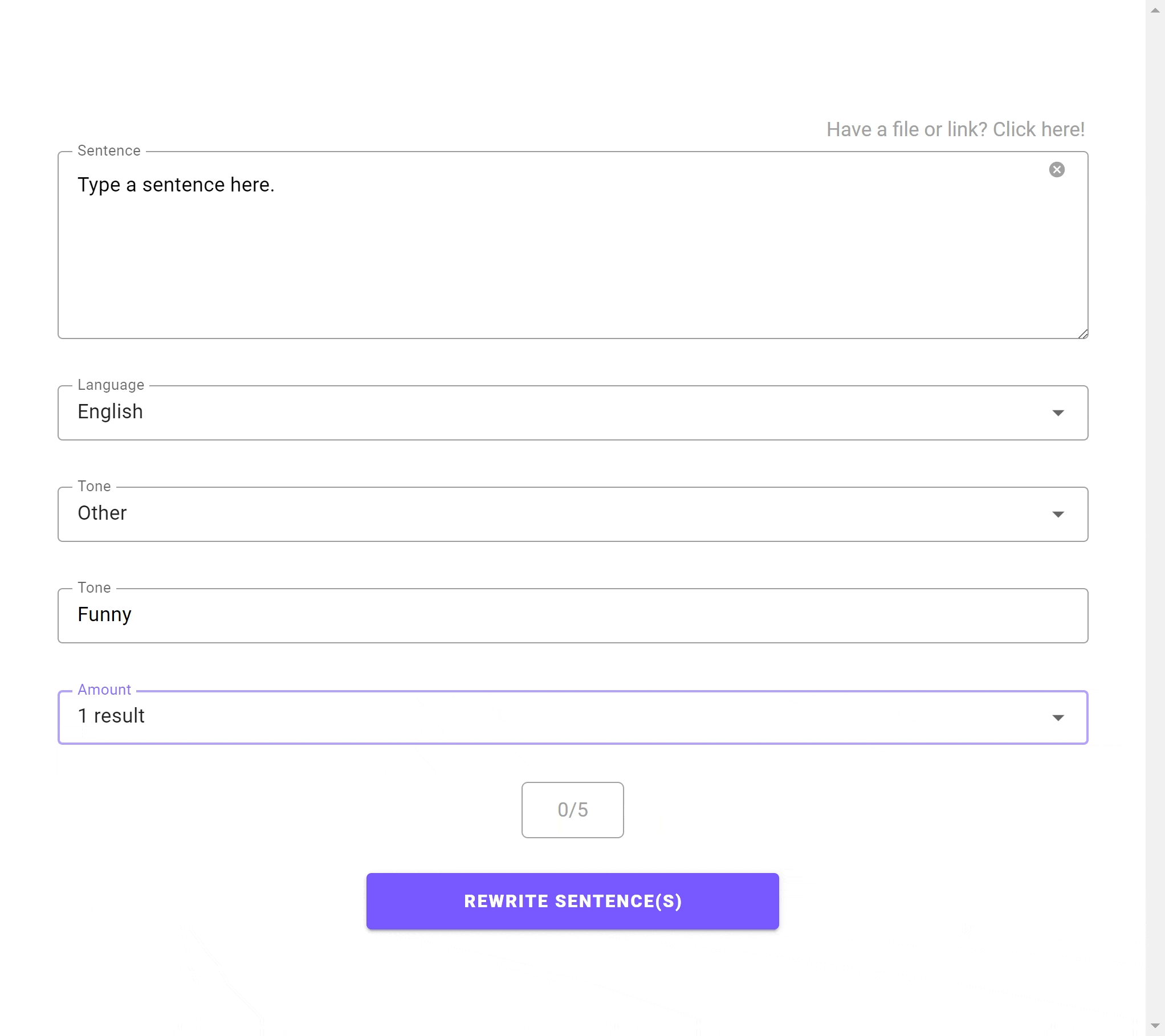 Free ai to rewrite my sentence