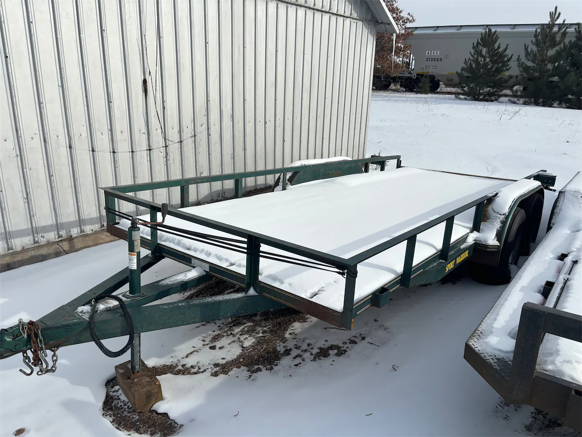 14' Load Warrior Trailer 7K Siren Rentals Heavy Equipment Rentals