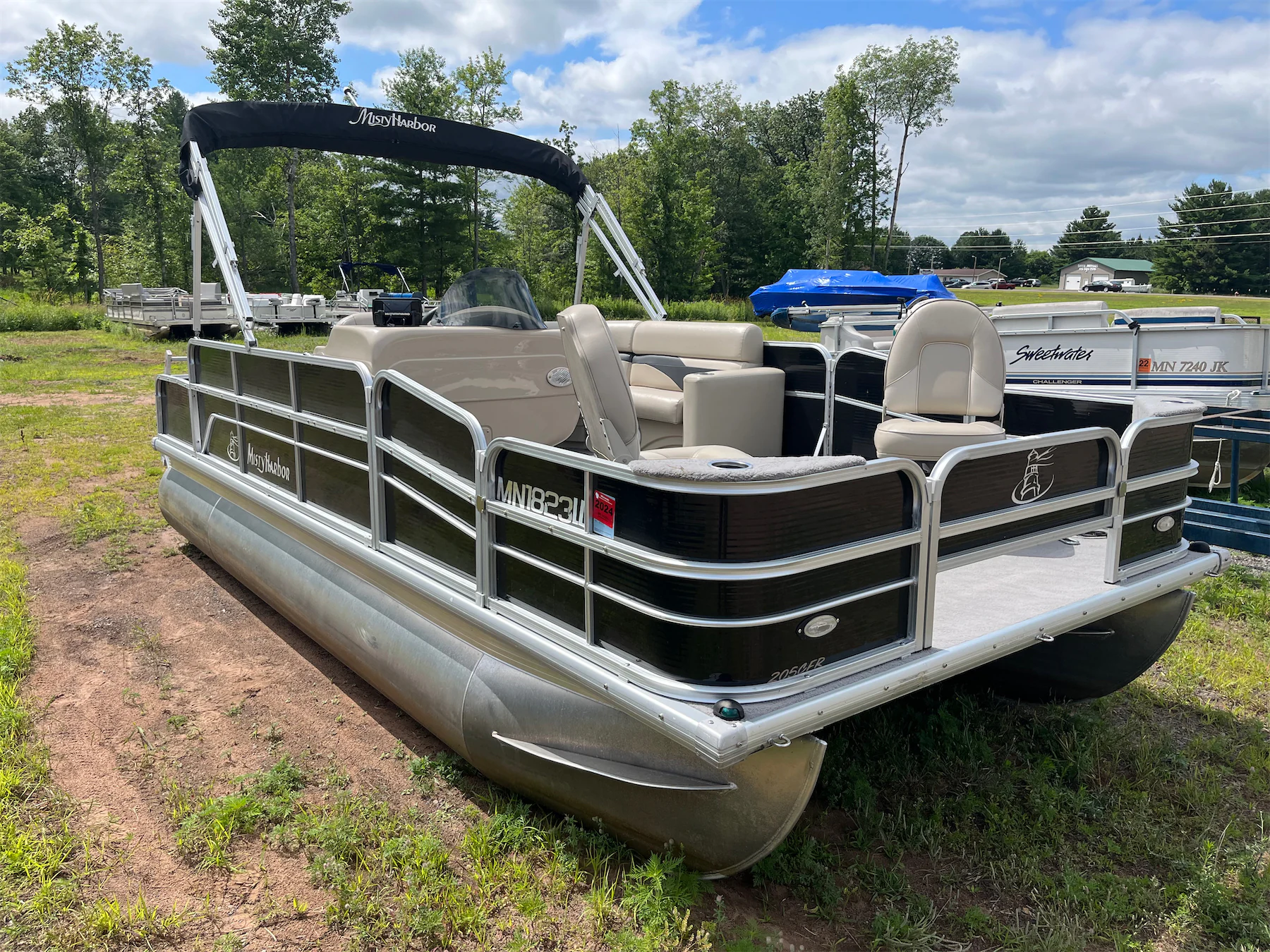 Misty Harbor 18' Pontoon Siren Rentals Heavy Equipment Rentals