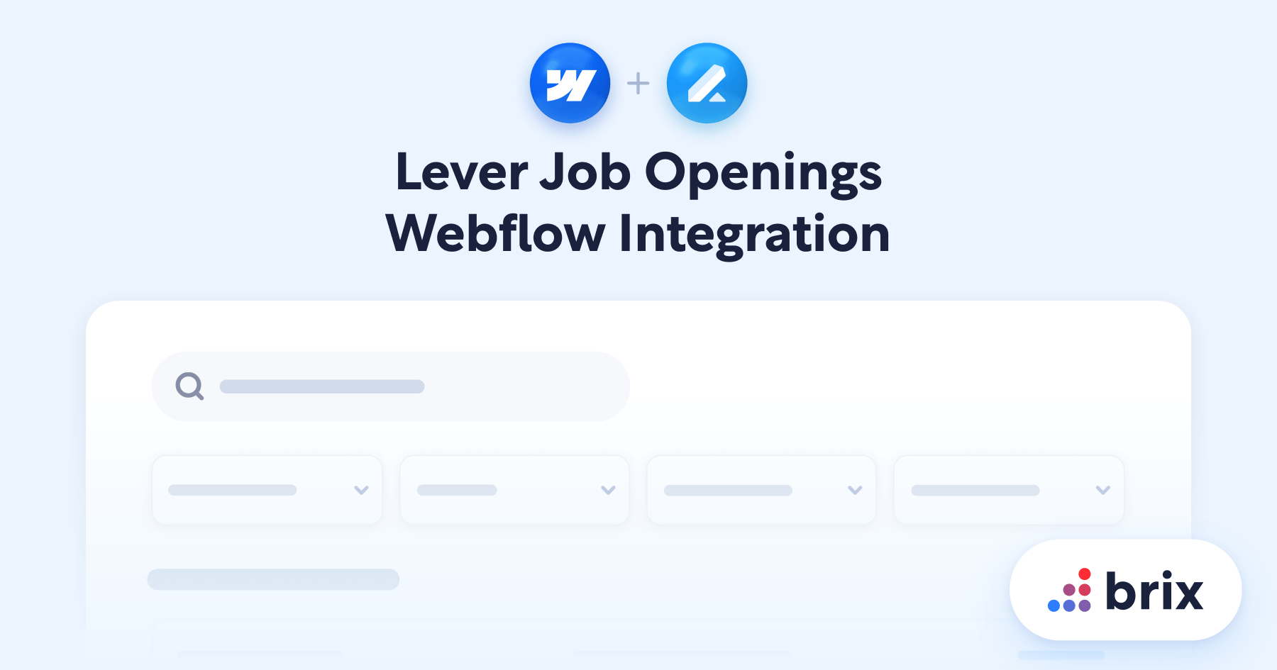 Lever Jobs flow Integration BRIX Agency
