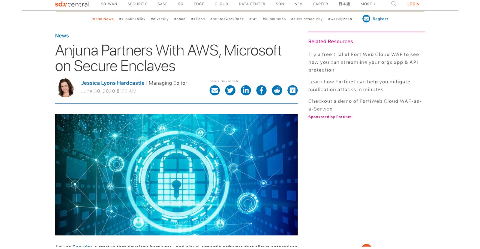 SDX Central Anjuna Partners With AWS, Microsoft on Secure Enclaves
