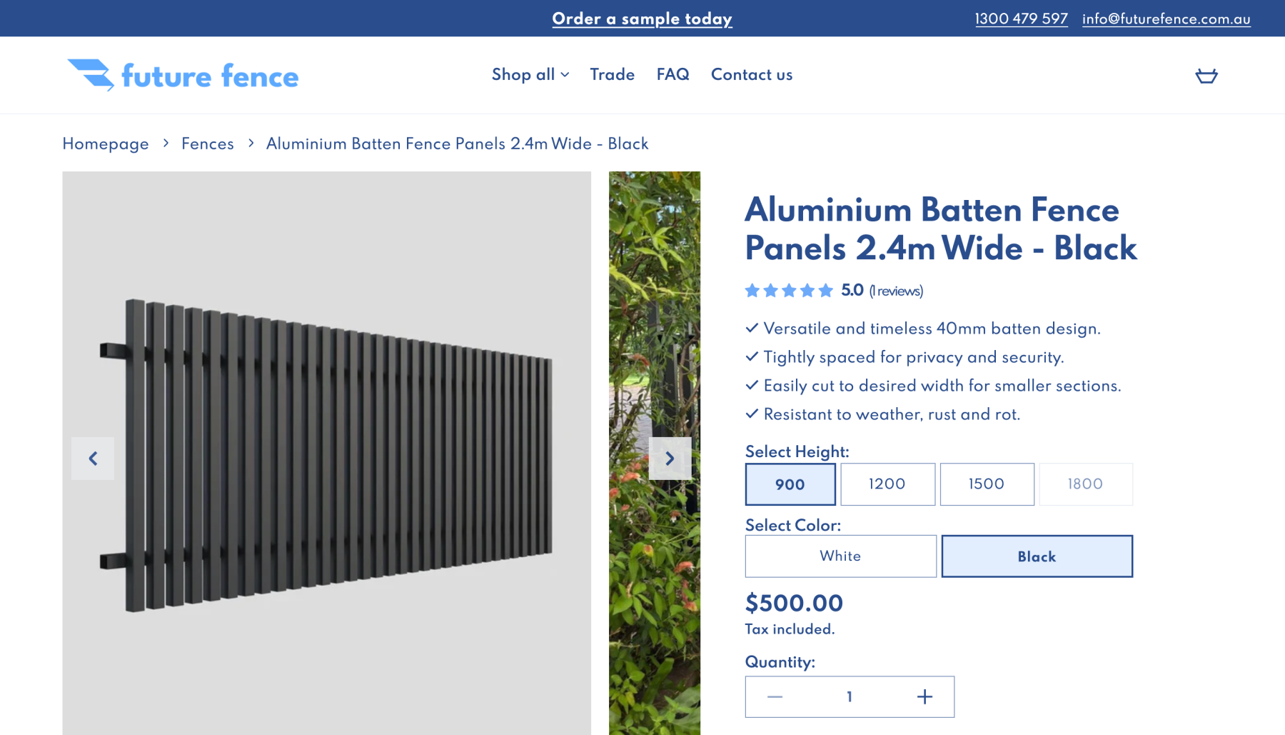 Future Fence | UX/UI Design, Web development