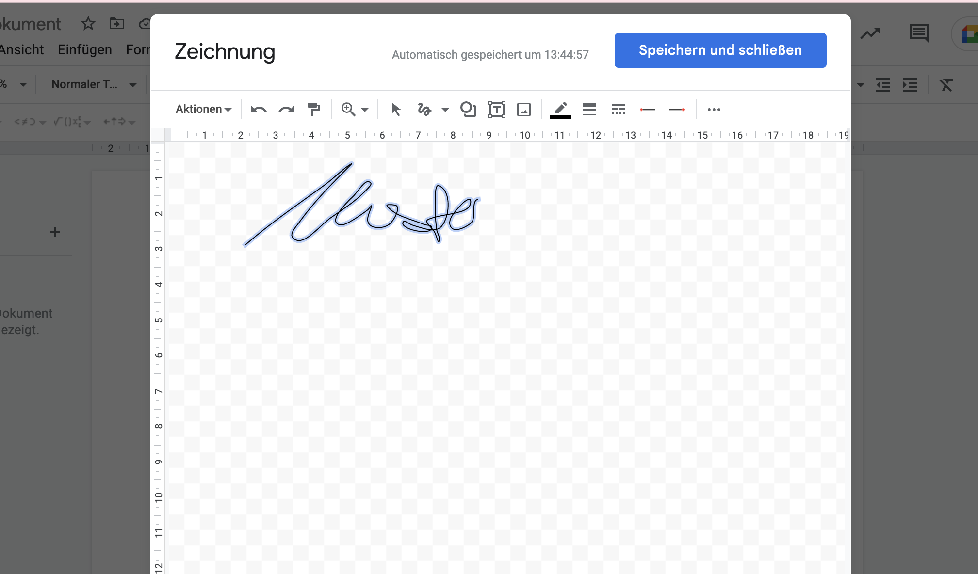 Digitale Unterschrift mit Word erstellen – Screenshot 2