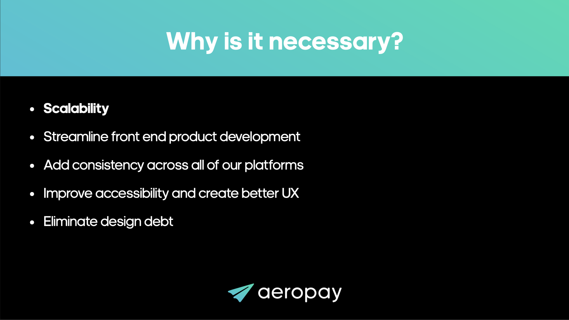 Aeropay Design System Proposal