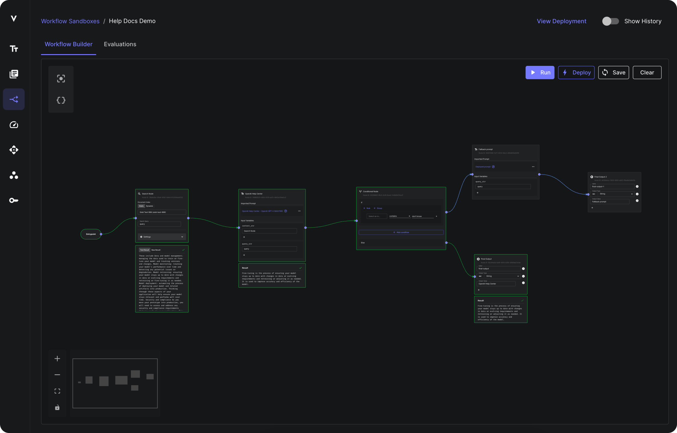 Image of Vellum's Completions and Monitoring UI