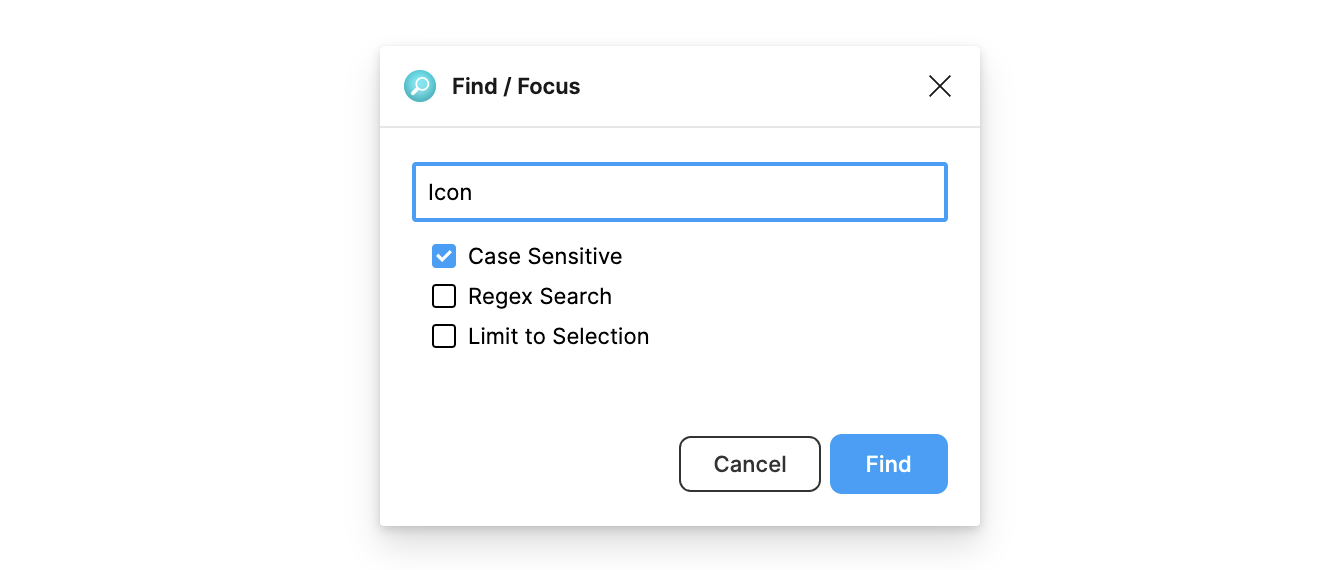 Find / Focus Figma Plugin