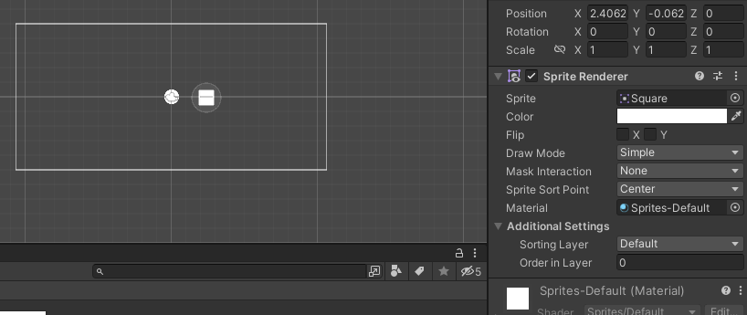 Добавление спрайтов к игровым объектам Unity