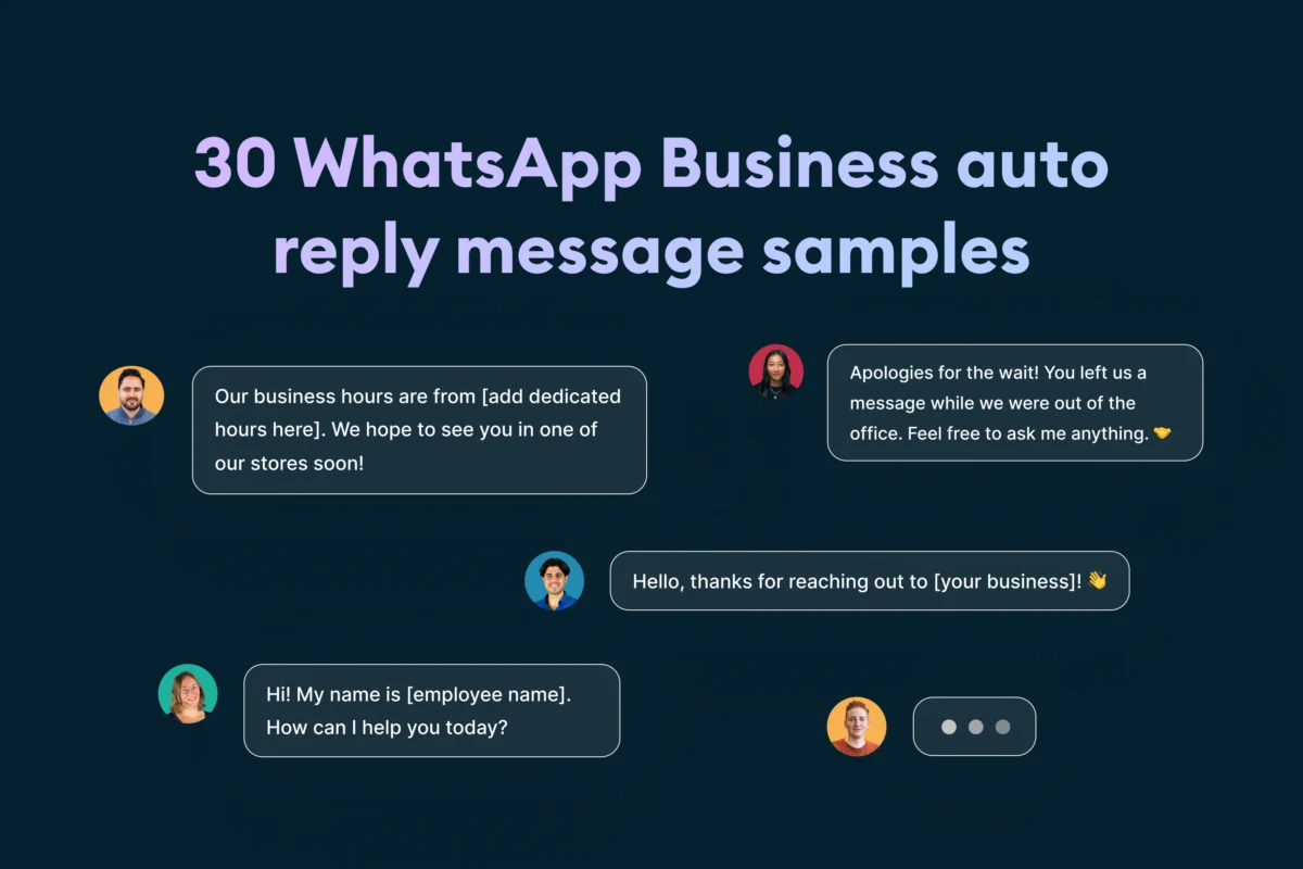 30 Whatsapp Business Auto Reply Message Samples