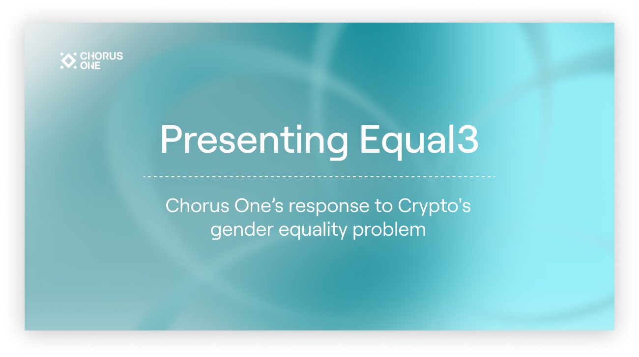 How Chorus One aims to address Gender Inequality in Crypto