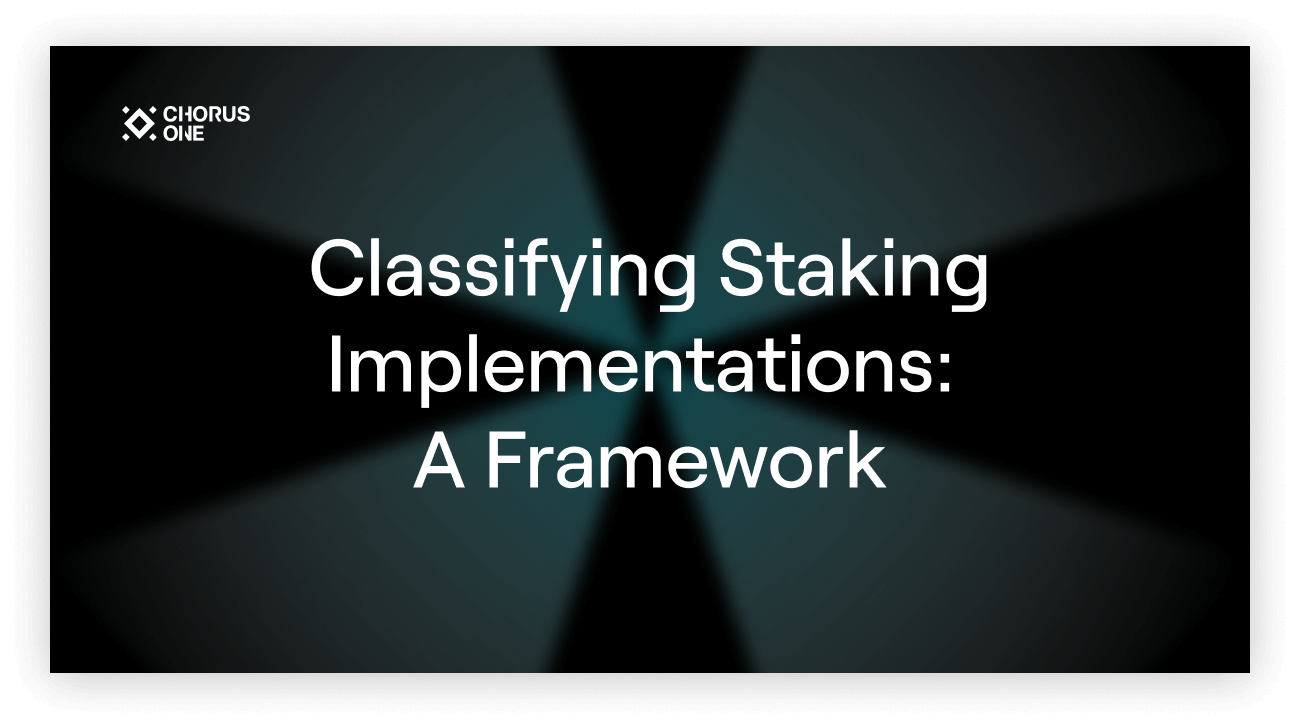 Classifying Staking Implementations A Framework by Felix Lutsch