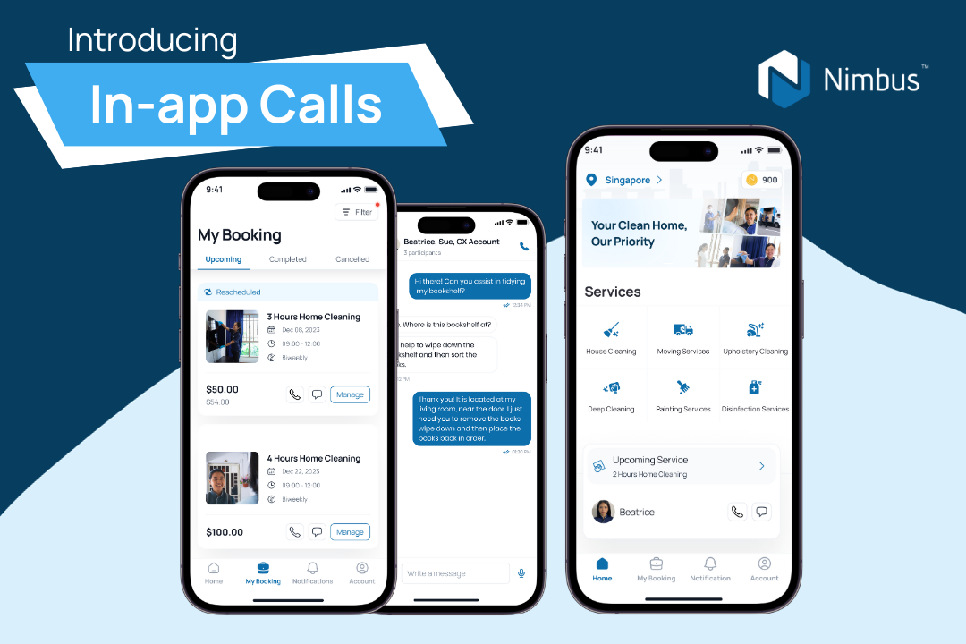Introducing InApp Calls on Nimbus Homes