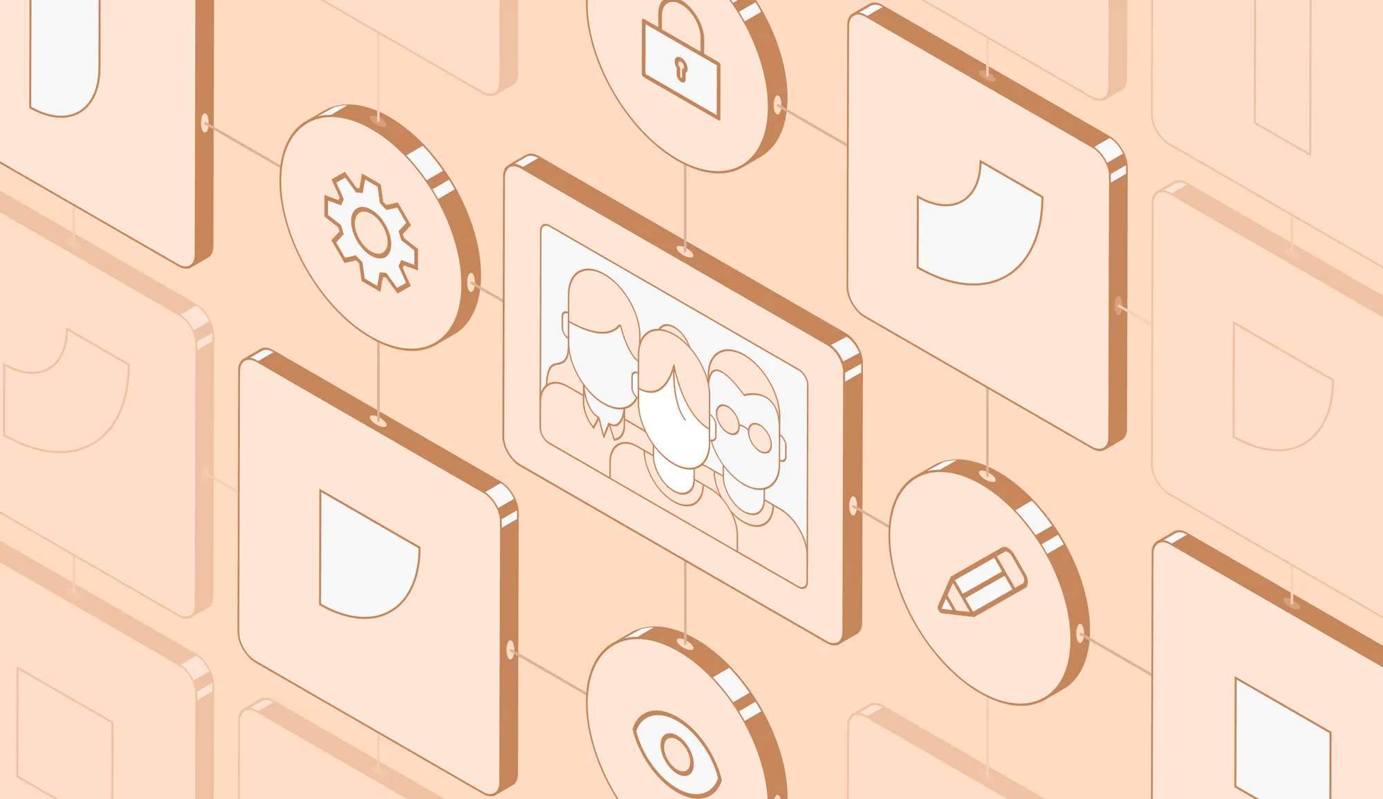 Manage content permission within a strong and transparent infrastructure